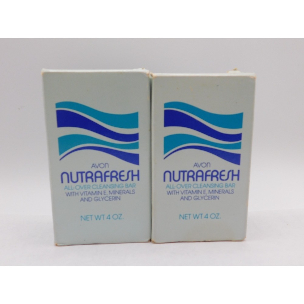 Lot of 2 Vintage Avon Nutrafresh Bar Soap
